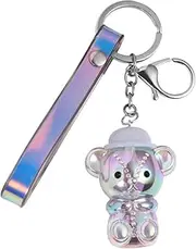 [VALICLUD] Adorable Bear Acrylic Keychain Pendant Creative Hanging Holder for Bags Back and Cars present for Birthdays Christmas and Special Occasions