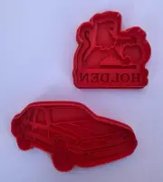 Holden VL Commodore & badge cookie cutter fondant stamp set embosser debosser