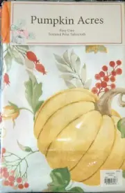 Benson Mills " Pumpkin Acres " Tablecloth Fall Autumn 60X84 Holiday Decor