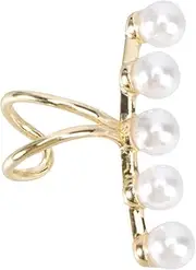 [BESTYASH] Pearl Ear Crawler Ringing Kit Studs Chain Converters Coiling Non Clips Helix Ears Threader Sticker Pearl Hoop Earrings Locket Of The Lid Ear Hanging Decor Golden Copper