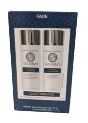 Go Gray Clarifying Duo Charcoal 6 oz Shampoo 6 oz Conditioner Embrace Your Gray