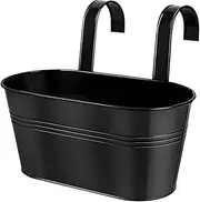 Balcony Railing Planter, Gardening Railing Plant Holder Supplies, Mount Bucket Holder, Multi-Functional Planter for Stairs, Apartment Deck