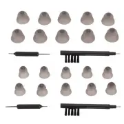 10pcs Sound Aid Replacement Domes Double Layers Sound Amplifier Earbud Tip F EUJ