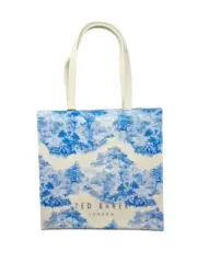 Ted Baker Womens Large Roxicon Romantic Printed Icon Bag in White, White NWT