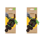 2x Rosewood Grape & Gnaw Hamster/Rabbit Wooden Chew/Nibble Pet Activity Toy BRWN