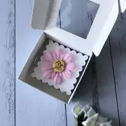 500x Clear Window Product Packing White Paper Box Jewelry Soap Cookie Candle Box