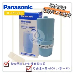 Panasonic國際牌 濾心  TK-HS50C1  TK-7408 TK-7405ZTA TK-GS50 現貨