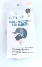 Markwort C-Flap Jaw Guard Facial Protection Baseball Helmet, Left Hand Batter