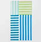 Large 5 foot striped Beach Towel Yellow by Sun Squad 32 x 62 inch 100% Cotton