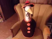 Fall Thanksgiving Geese Outfit Crochet Geese Clothes Outdoor Statue Garden Dress