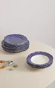 [Maison Madison] Set-Of-Twelve Beatrix Plate And Bowl Set
