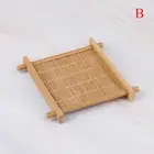 bamboo cup mat tea accessories table placemats coaster home kitchen decor WL*mx