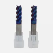2Pcs 10MM Solid Carbide End Mill 4 Flute Milling Cutter CNC Tool Drill HRC 65