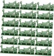MAGICLULU 20Pcs Din Rail Mounting Clips for PCB Holders Sturdy Din Rail Bracket Adapters with Screws for Secure Electronics Assembly and DIY Projects