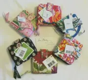 Vera Bradley MINI ZIP WALLET Snap Compact CARDS Coin for PURSE Tote BACKPACK NWT