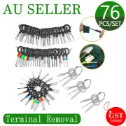 76Pcs/Set Pin Ejector Wire Kit Extractor Auto Terminal Removal Connector Tool AU