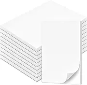 Fantastino® A6 Notepad Blank – Pack of 10, 500 Sheets (50 per Pad) 90 g/m² Premium Paper. Small Notepads, Blank Writing Pad, Mini Tear-Off Notes for Office, Home, School, University