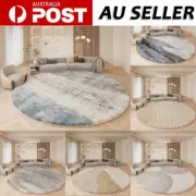 Modern Round Circle Non-slip Floor Living Room Bedroom Rug Shaggy Soft Carpet AU