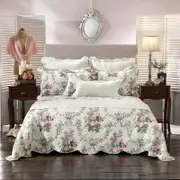 Bianca Rosedale Multi Bedspread Set w/ Pillowcase Home Bedding Green Double Bed