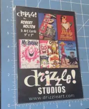Robert Holton Pop Art Drizzle 5 Art Cards NIP