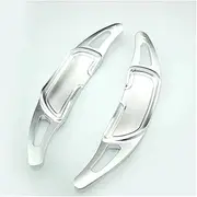Car Steering Wheel Shift Paddles for M&ercedes B&ENZ AMG W176 A45 CLA45 C63 2015-2019 Aluminium Car Steering Wheel Shift Paddle DSG Shifter Extension 2pcs HTEOPOEKFR(Silver)