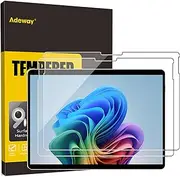 [2 Pack] Adeway Microsoft Surface Pro 11 copilot + pc (2024)/Surface Pro 9/ Pro 8/ Pro 10(for business),9H Hardness, HD Clear, Anti-Scratch, High Sensitivity, Smooth Touching-13 inch