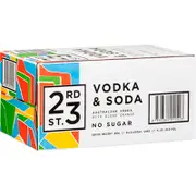 23rd Street Vodka Soda & Blood Orange 300mL
