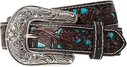 [ARIAT] Girl's Pierced Floral Strap Belt