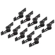 40pcs 360 Degree Adjustable Plant Bending Clip Stem Fixing Branch Shape Black