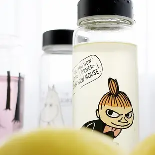 MOOMIN授權夏季女可愛姆明亞美卡通my bottle隨行杯耐熱玻璃杯瓶