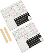 Yardwe 1Set Piano Keyboard Stickers Practical Piano Introductory Decals for Key and Key Electric Keyboards Easy to Apply No Fading Durable Learning Tool