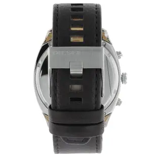 Diesel 迪賽 手錶 腕錶 49mm 黑色真皮錶帶 男錶 手錶 腕錶 兩眼日期 49mm DZ4499 (現貨)