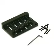 WD Solid Brass 4 String Bass Bridge *String thru bridge Top mount