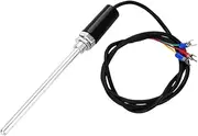 Temperature Sensor, PT100 Temporature Sensor Probe with Stainless Steel Cable, PT100 Type Temperature 3 Wires Cable Thermocouple Sensor Probe(150MM)