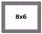 8x6 Frame Blue Kingsley Pewter Solid Wood Picture Frame Width 0.75 Inches |Inter