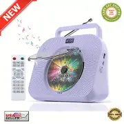 CD Player with Bluetooth Double HiFi Sound Speakers Sleep Mode FM Radio AUX/USB
