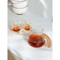 在飛比找ETMall東森購物網優惠-TIMEMORE/泰摩 耐高溫手沖家用分享壺 玻璃咖啡滴濾杯