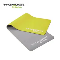 在飛比找momo購物網優惠-【Wonder Core】TPE 彈性防滑瑜珈墊(檸檬綠灰/
