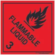 Class 3 - Flammable Liquid - Black | Hazchem Signs