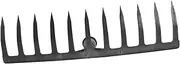 YARNOW Practical Nail Rake Hoe Head 11-Tine Garden Rake for Soil Loosening Mixing Fertilizers and Gathering Leaves