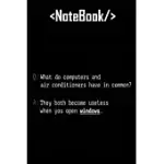 COMPUTERS AIR CONDITIONERS CODING JOURNAL: LINED NOTEBOOK / JOURNAL GIFT, 120 PAGES, 6X9, SOFT COVER, MATTE FINISH