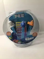 Pez Finding Dory Gift Set In Real Fish Bowl Nemo Bailey Dory Candy +5 Dispenser