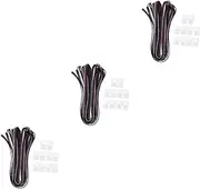 3sets LED Strip Connectors Pin Solderless Connector for Rgbw Light Strips Easy Installation Flexible Use for 10pcs*3