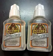 2 Packs Clear GORILLA Glue 1.75 oz NEW Factory sealed
