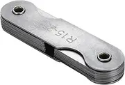 Baxnore Fillet Gauge, Stainless Steel Concave Gauge, Rustproof Toolmaker Radius Gauge, Metal Measuring Gauge, Radius Fillet Measuring Tool for Metal (R15-25MM)