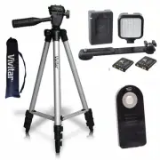 50" PRO TRIPOD + 36 LIGHT LED + REMOTE FOR CANON EOS REBEL SL1 T6 T5 T5I T3I 7D