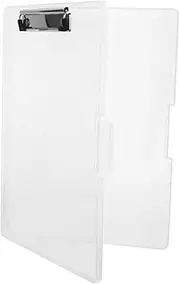 DIYEAH Box Certificate Organizer File Storage Box with Clip Document Holder for Cards Certificates Items Transparent Side Opening Design for Easy Access