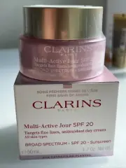 CLARINS MULTI-ACTIVE JOUR SPF 20 DAY CREAM ALL SKIN TYPES SUNSCREEN 50 ML/1.7 OZ