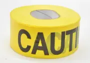 CH Hanson Barricade Safety Tape Black/Yellow 3" x 1000' 3mm Thick 14995
