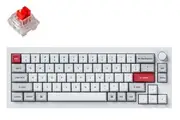 Keychron Q2 Pro 65% RGB Keychron K Pro Red Fully Assembled w/ Knob Hot-Swappable QMK Custom Bluetooth Mechanical Keyboard Shell White